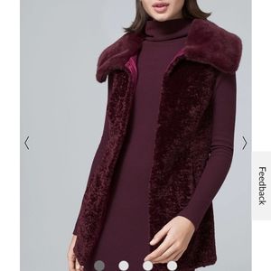 Textured Faux-Fur Vest